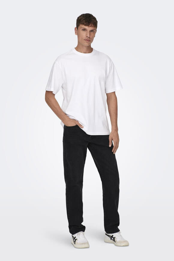 Edge Straight Loose Fit Jeans L32 - Black Denim