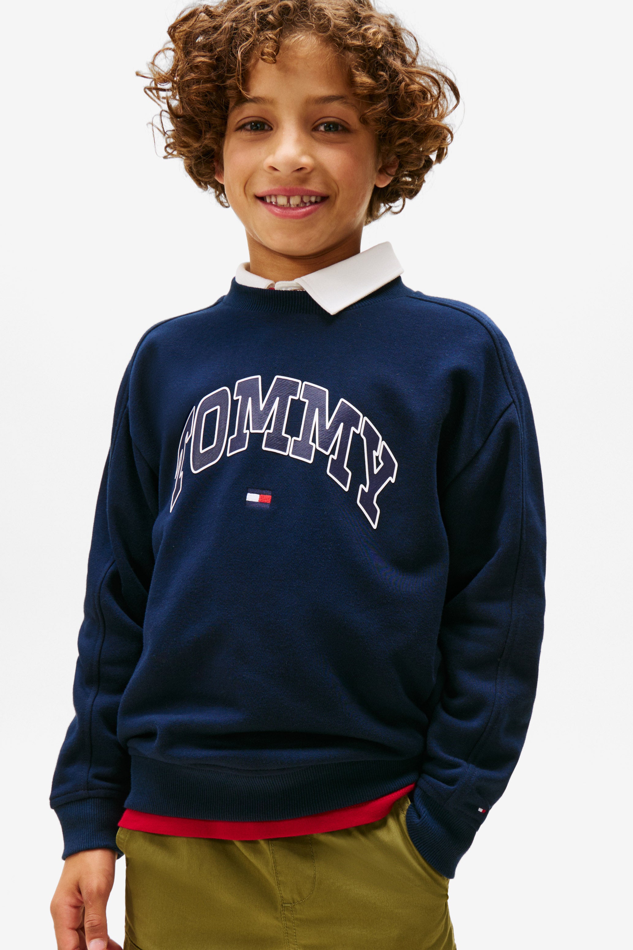 Varsity Raised Sweatshirt - Dark Night Navy