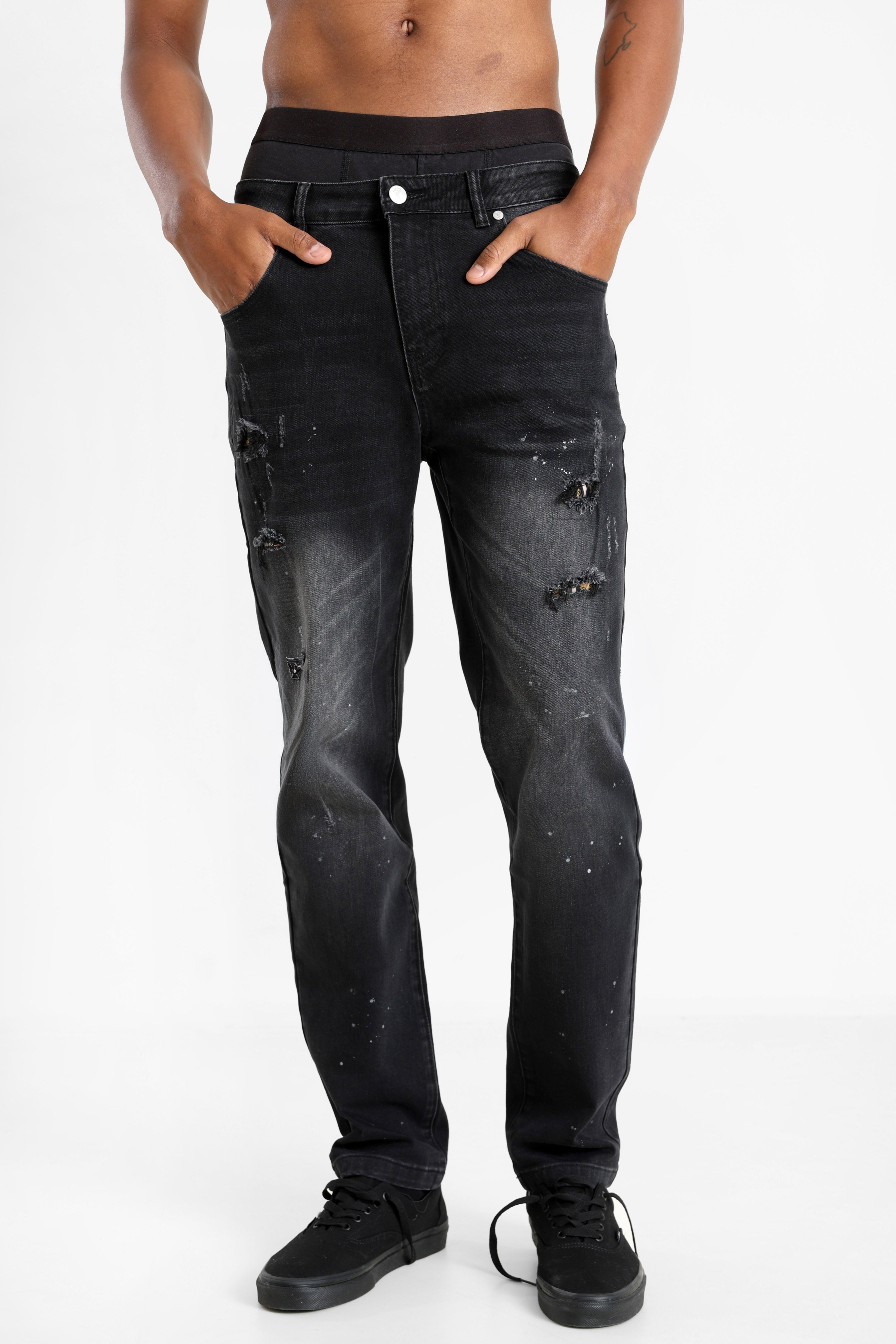 Jeans skinny fit - Noir Denim