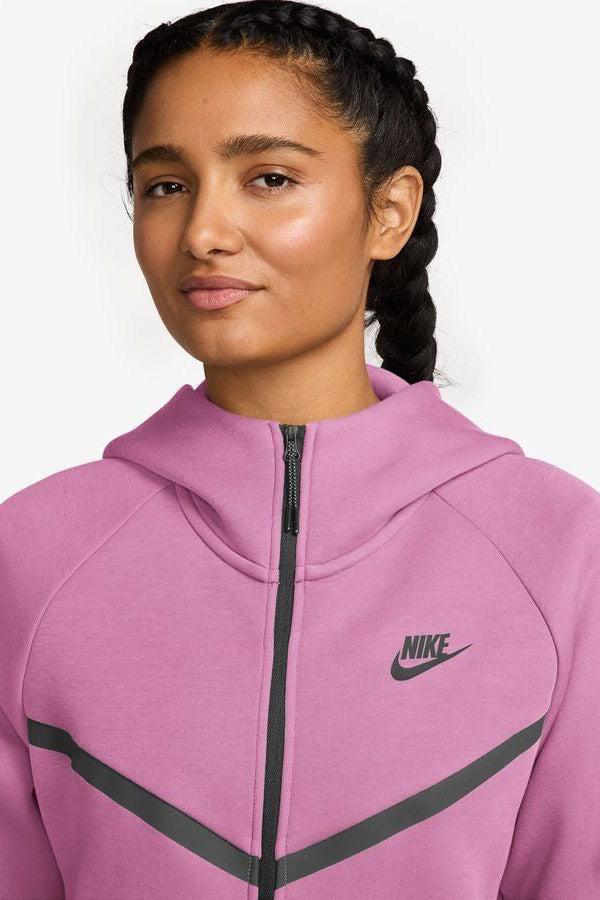 Sportswear Tech Fleece zip-up hoodie - Light Magenta + Black