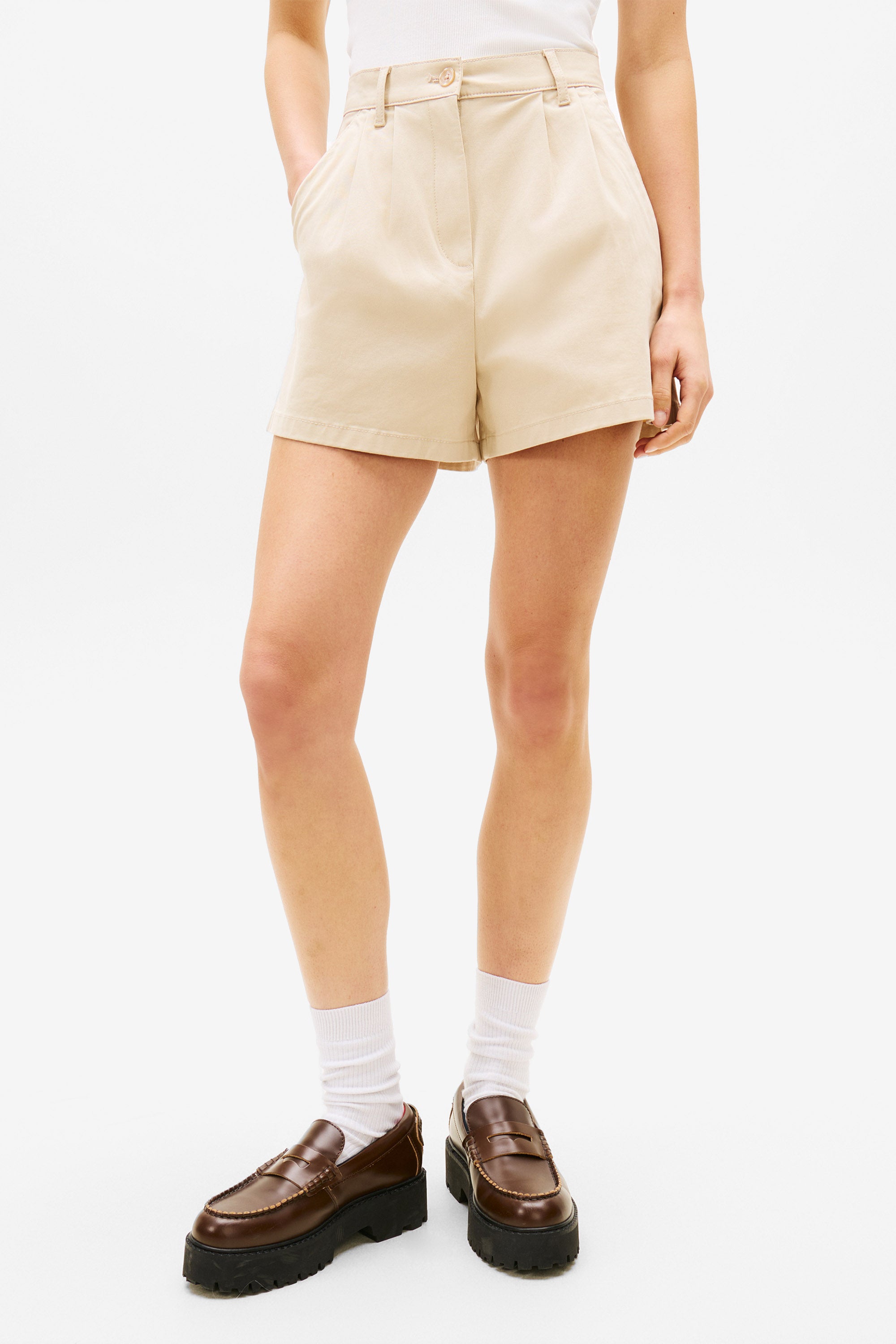 Chino Shorts - White Clay