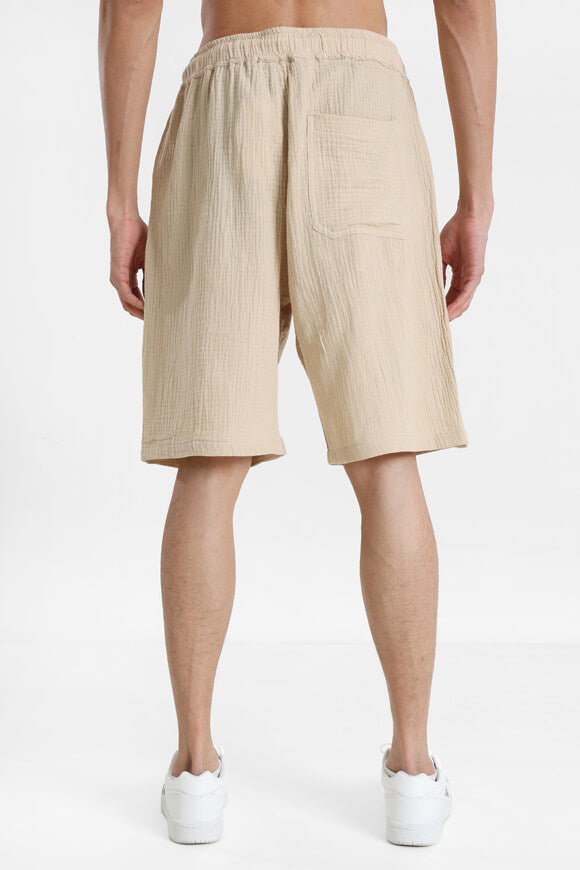 Fabric shorts - Beige