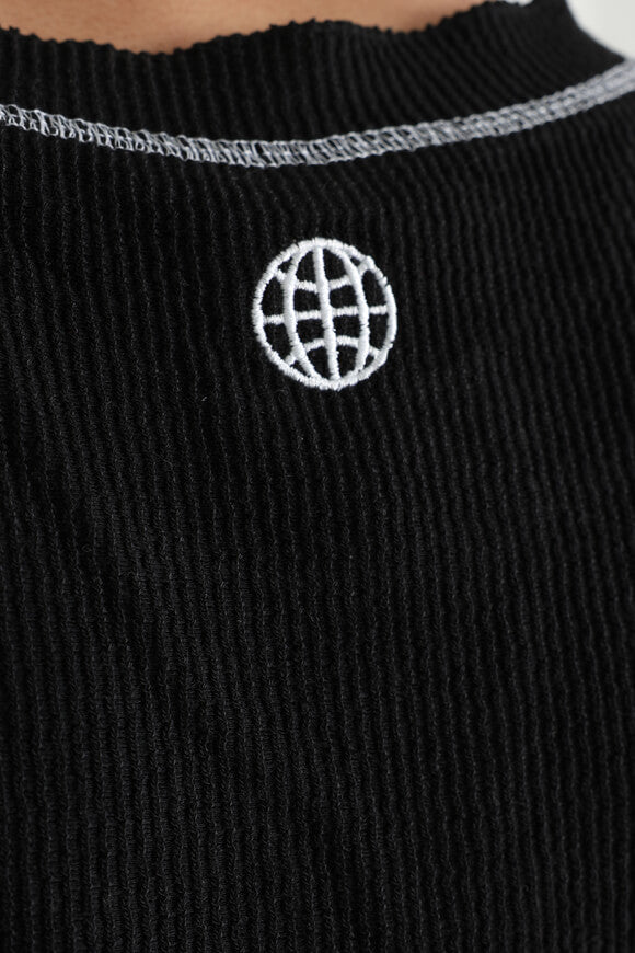 Maglietta strutturata - Nero