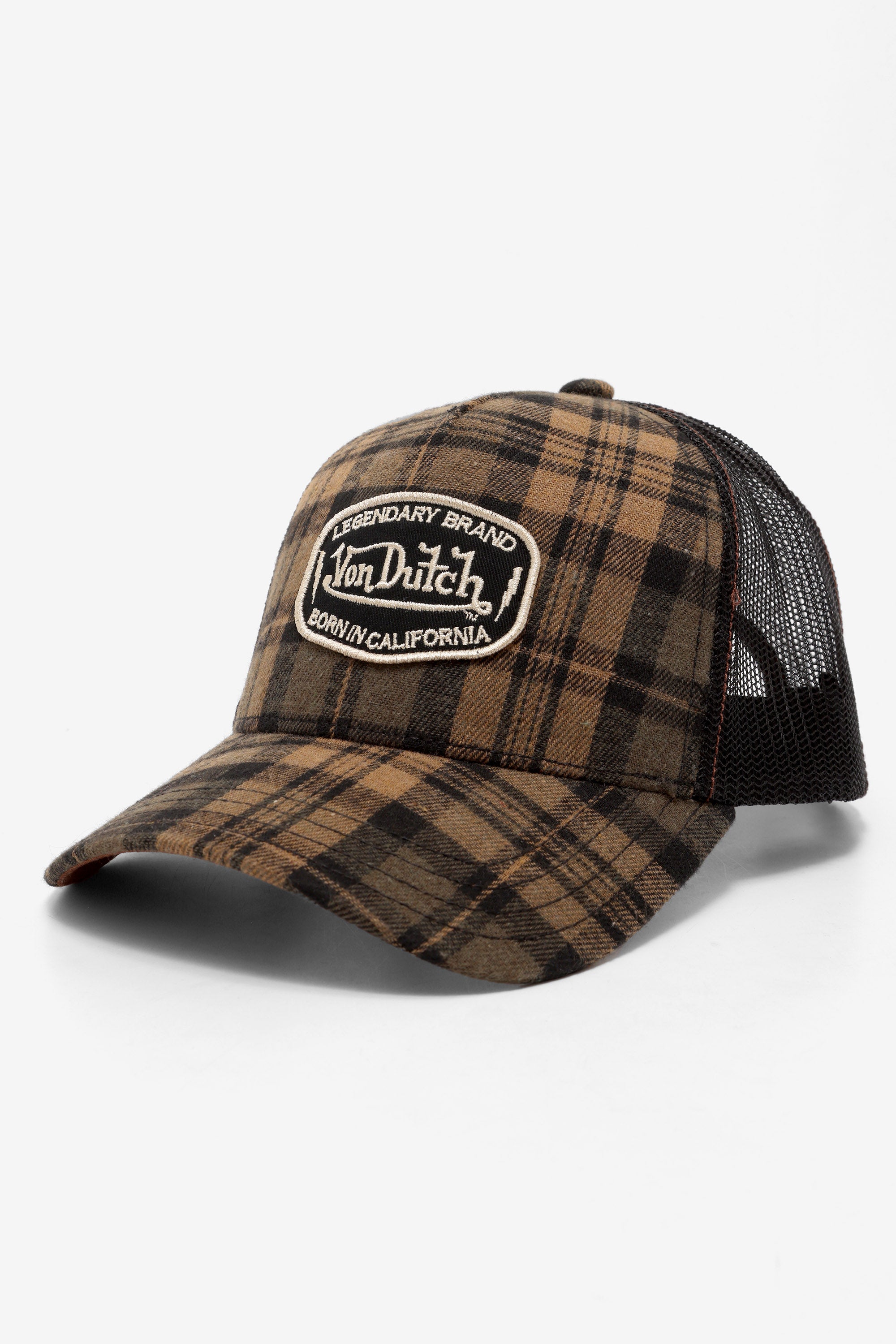 Trucker Cap / Snapback - Brown + Black