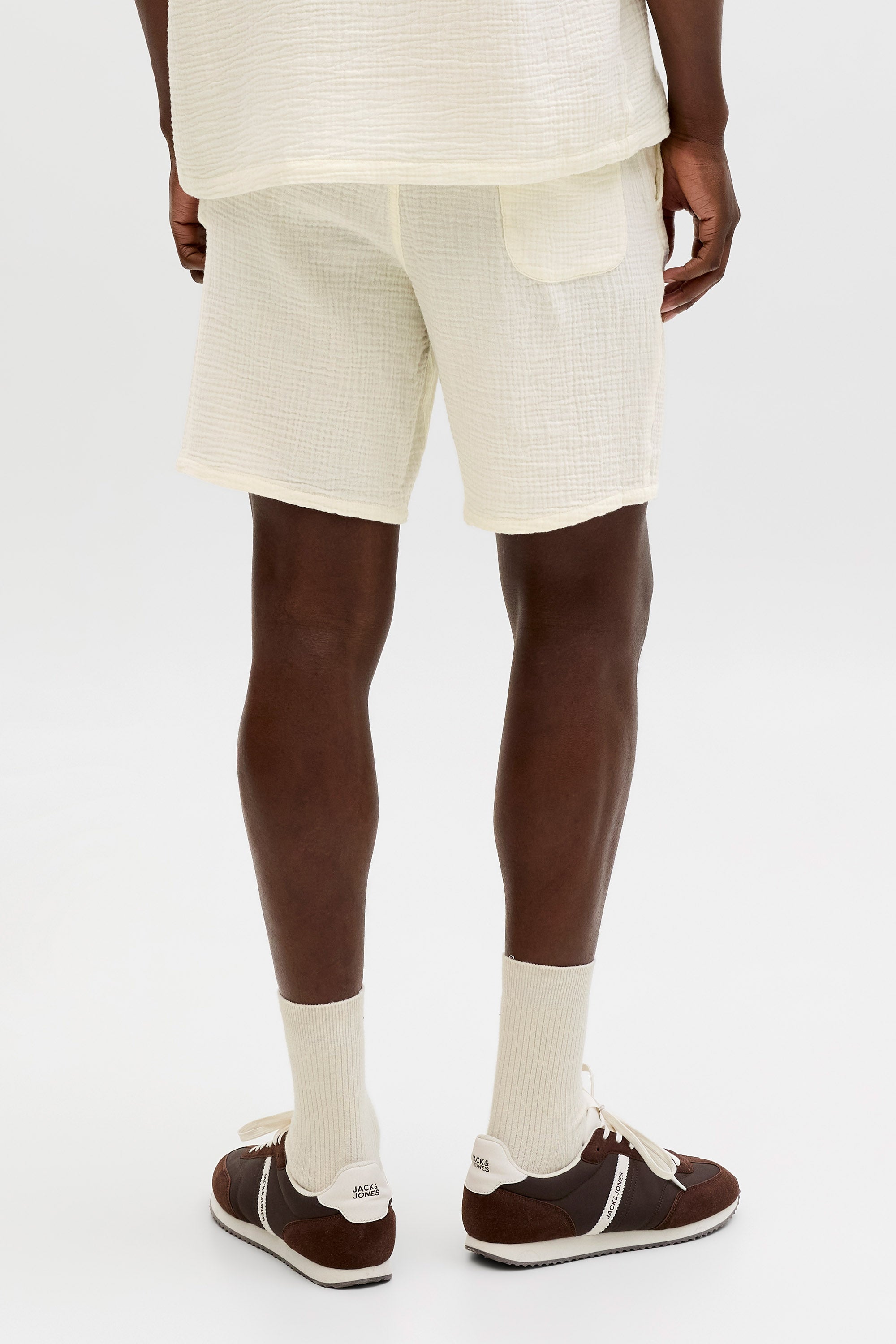 JPSTJAIDEN short en mousseline - Cloud Dancer