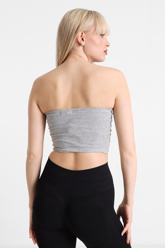 Top court bandeau - Gris chiné