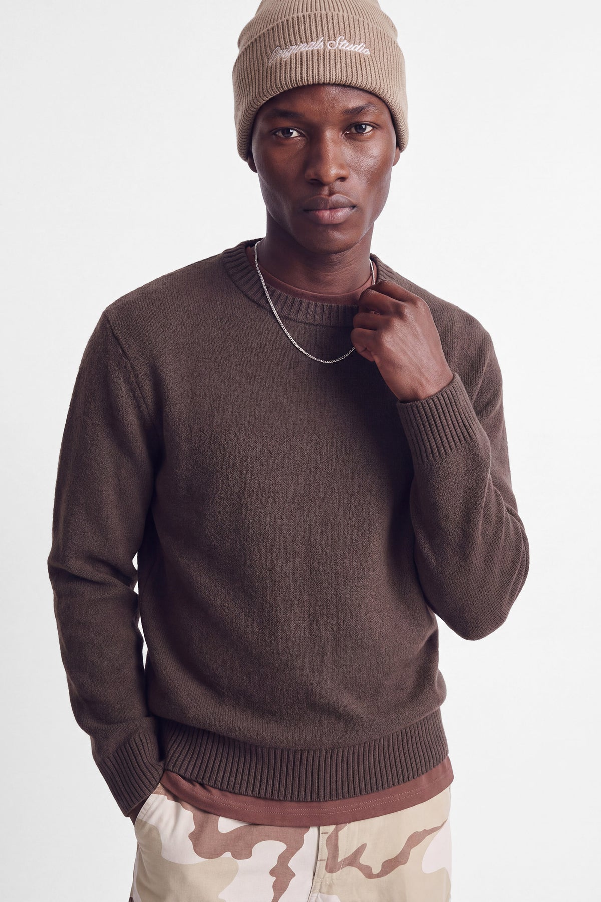 JORNORREBRO knitted sweater - Mulch