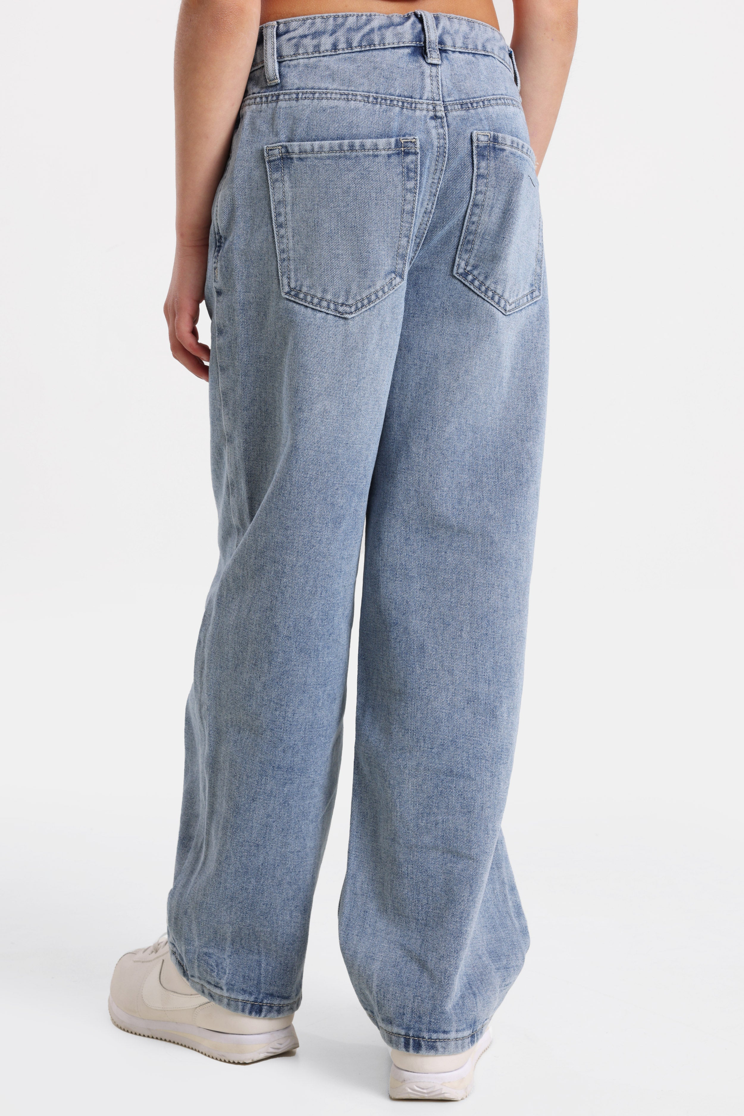 Jean wide leg - Bleu délavé