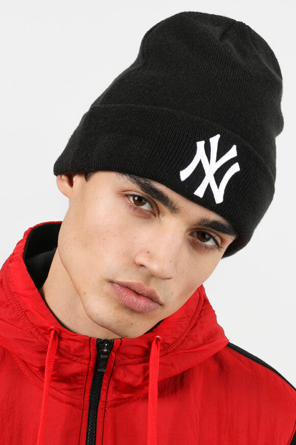 Beanie - Schwarz + Weiss