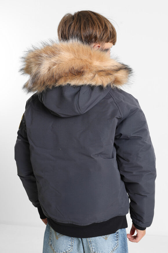 Abelli Wattierte Bomberjacke - Asphalt