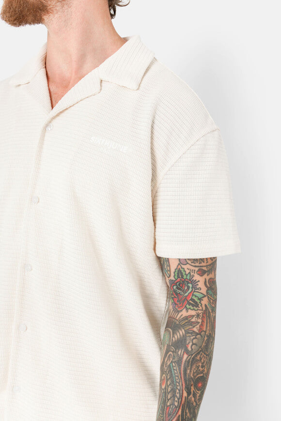 Chemise structurée logo été - Light Beige