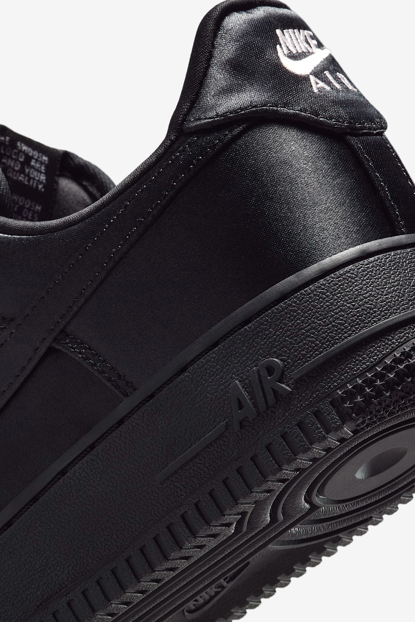 Air Force 1 '07 LV8 Satin Sneaker - Black + Pink Ice