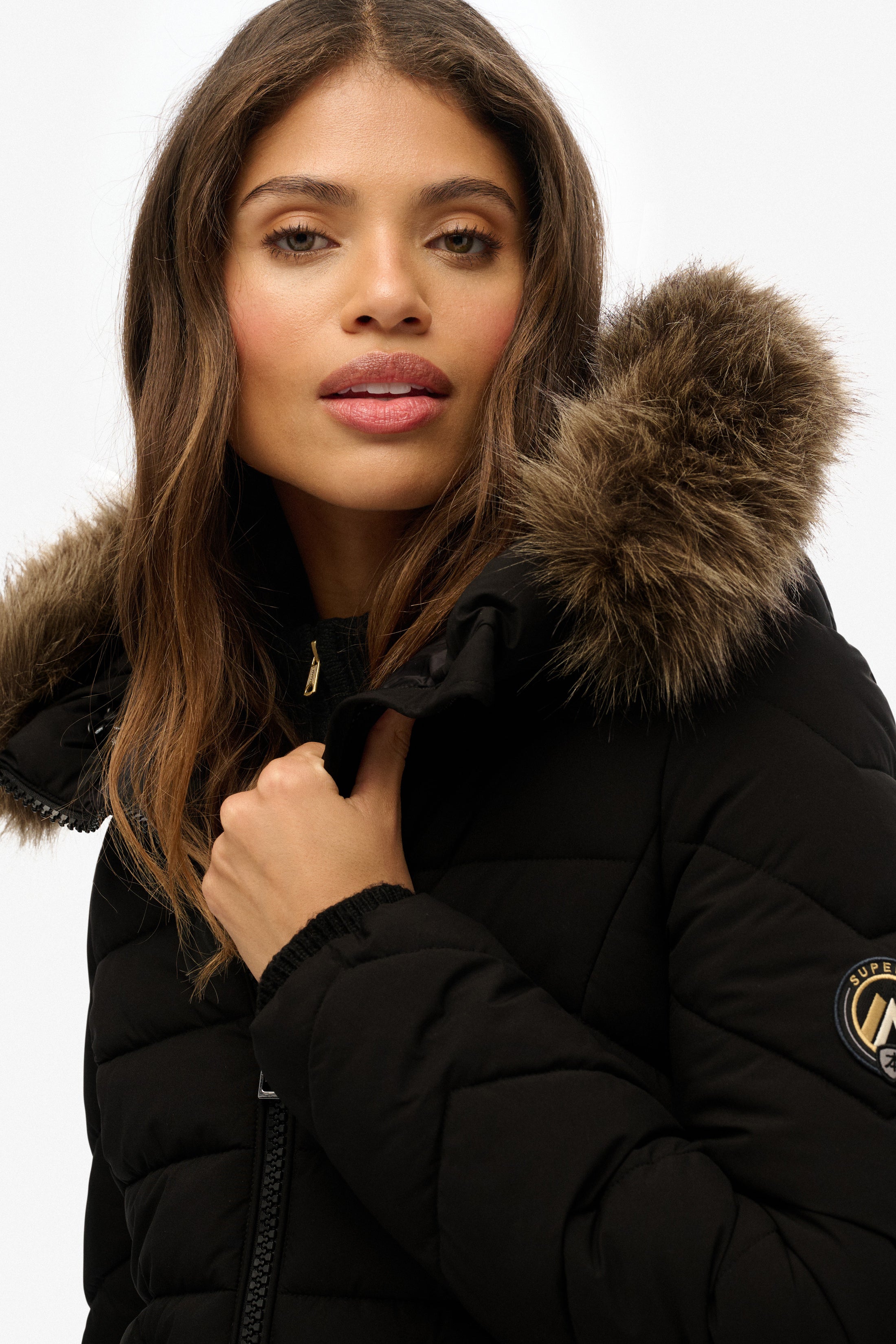 Puffermantel - Black