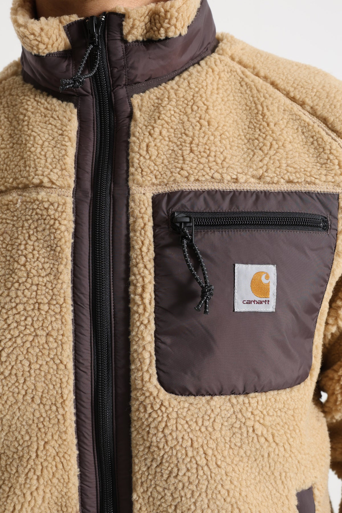 Prentis sherpa jacket - Dusty H + Tobacco