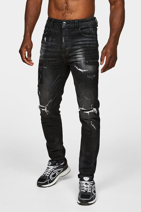 Jeans Pastini Loose Carrot Fit - Nero lavato