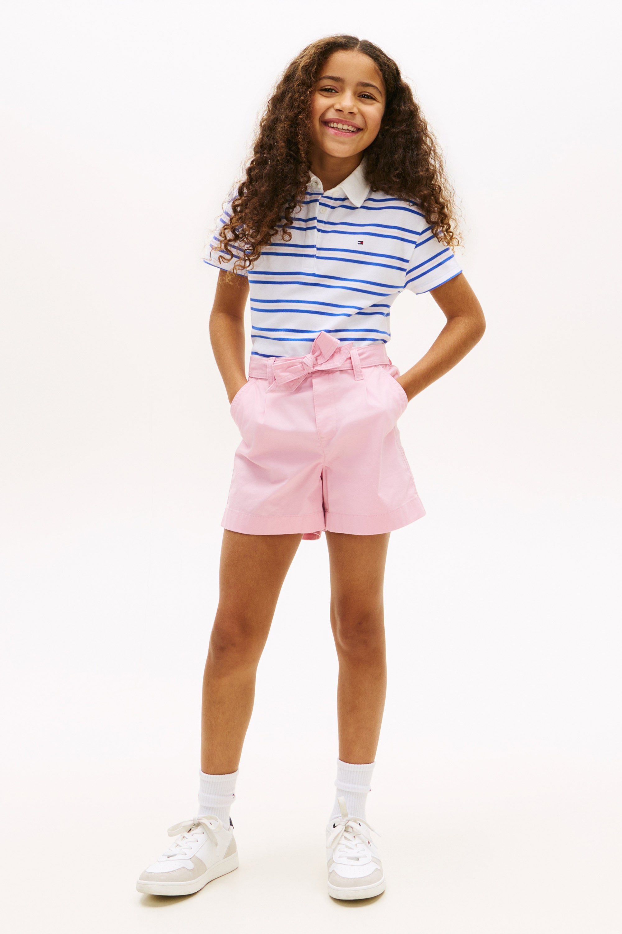 Poloshirt - White + Blue