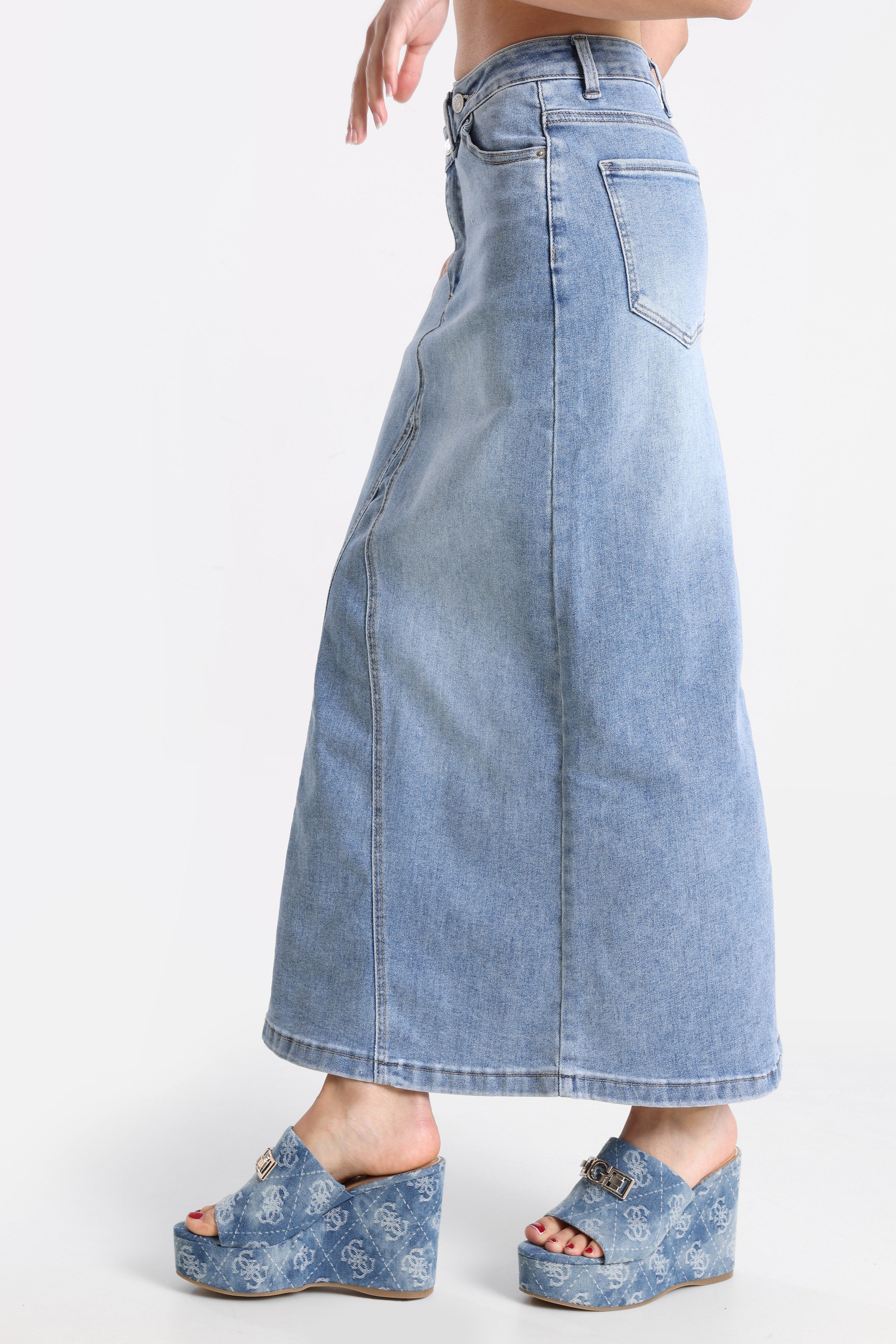 Jeans Maxirock - Blue