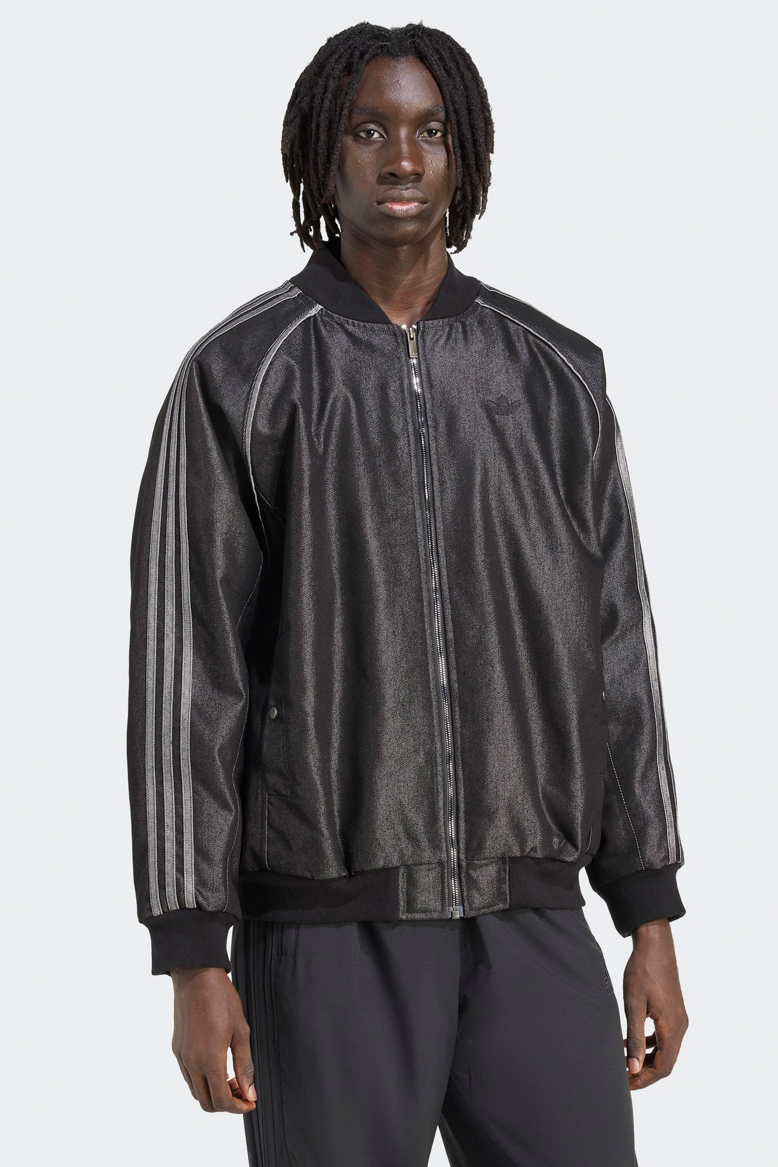 Padded bomber jacket - Black