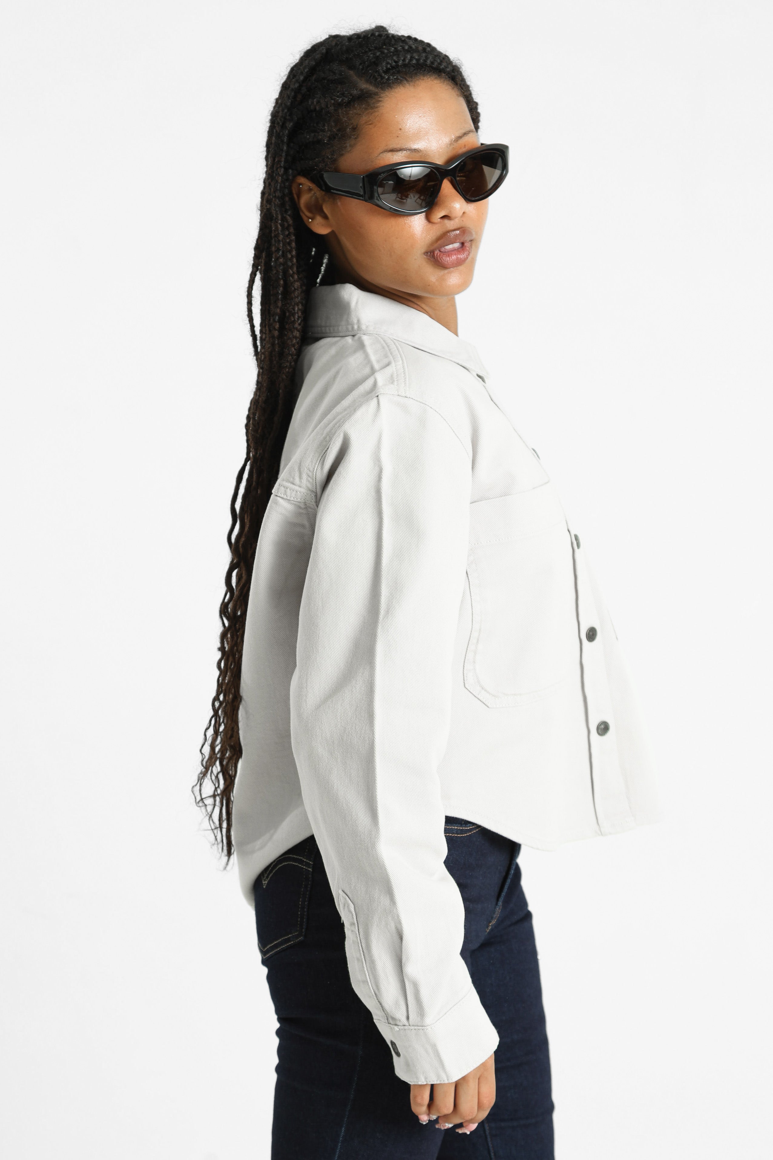 ONLDREW Jeansjacke - Pumice Stone