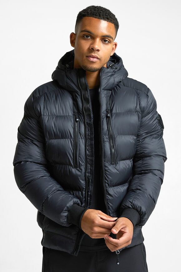 Anvox Puffer Bomberjacke - Jet Black