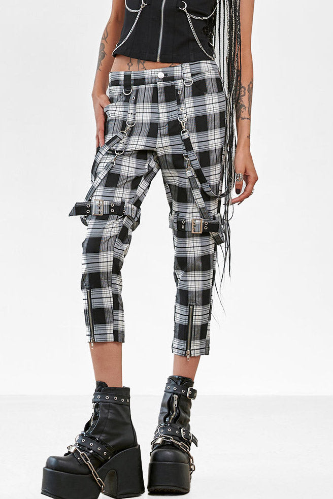 Nocturne Buckle 3/4 Hose - Black + White