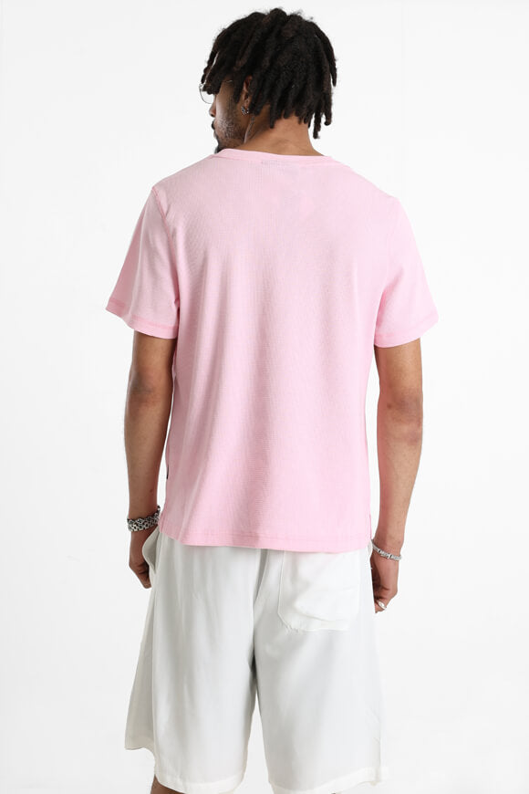 Strukturiertes T-Shirt - Pink
