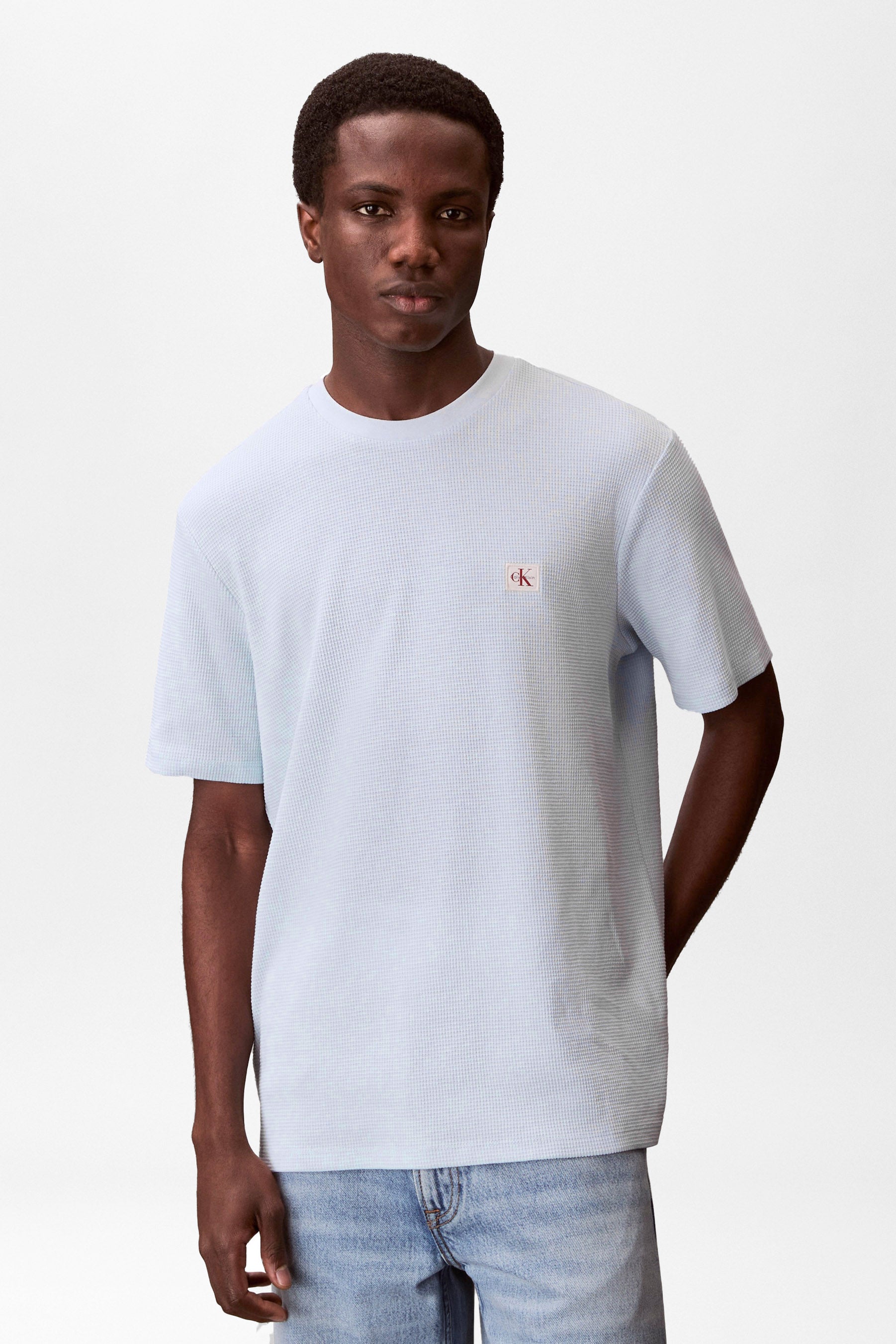 T-Shirt mit Waffelstruktur - Plein Air