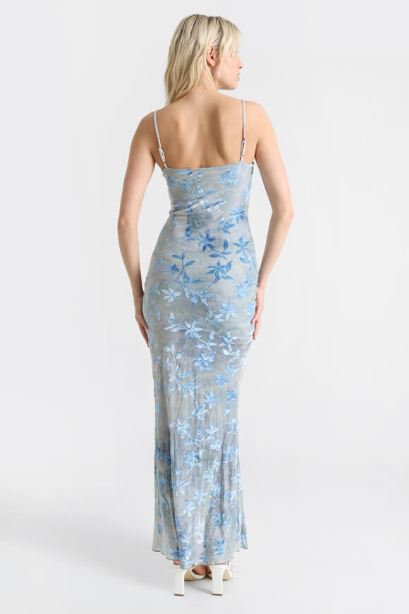 Maxi robe en maille - Bleu clair