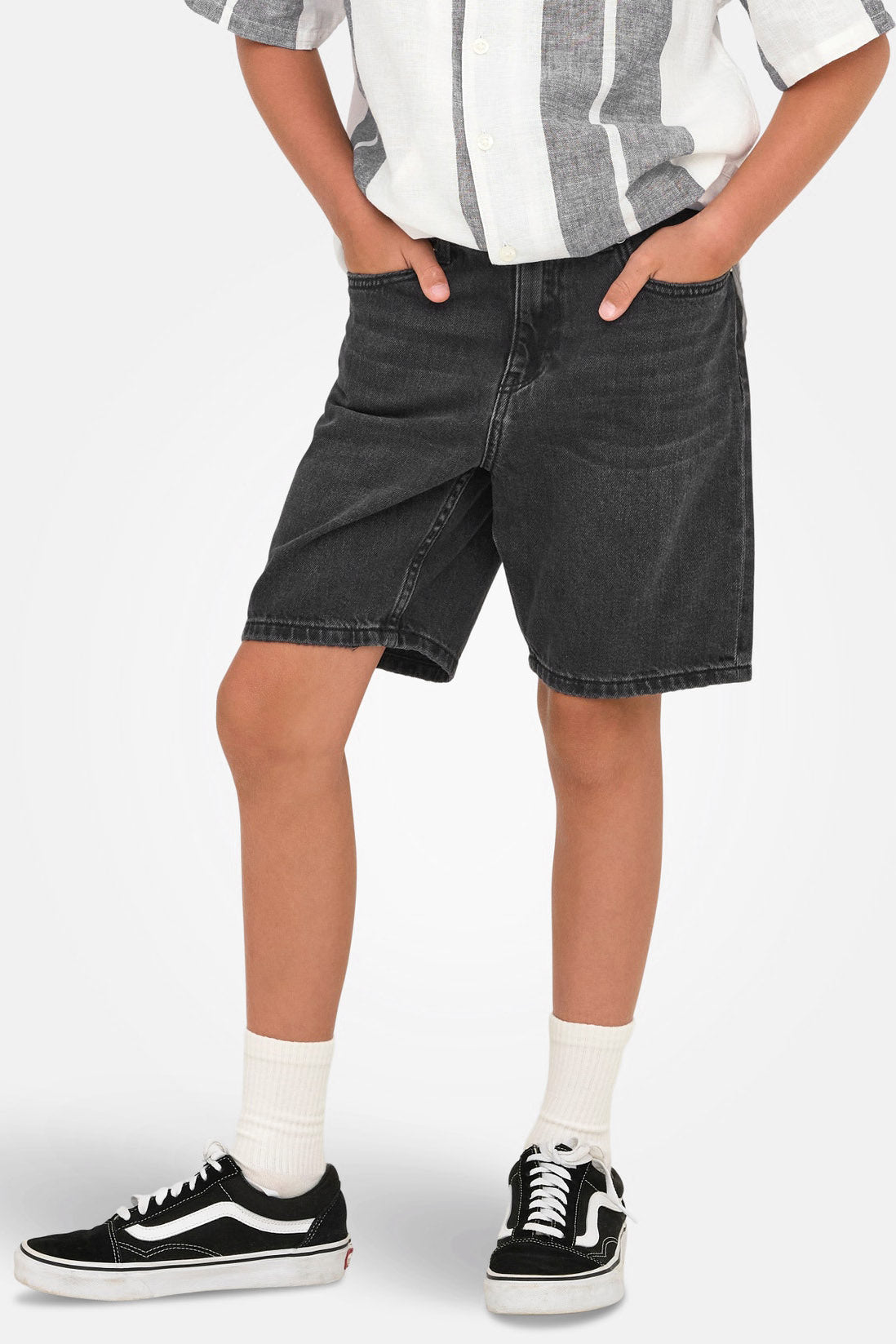 OSJEDGE short en jean straight fit - Washed Black