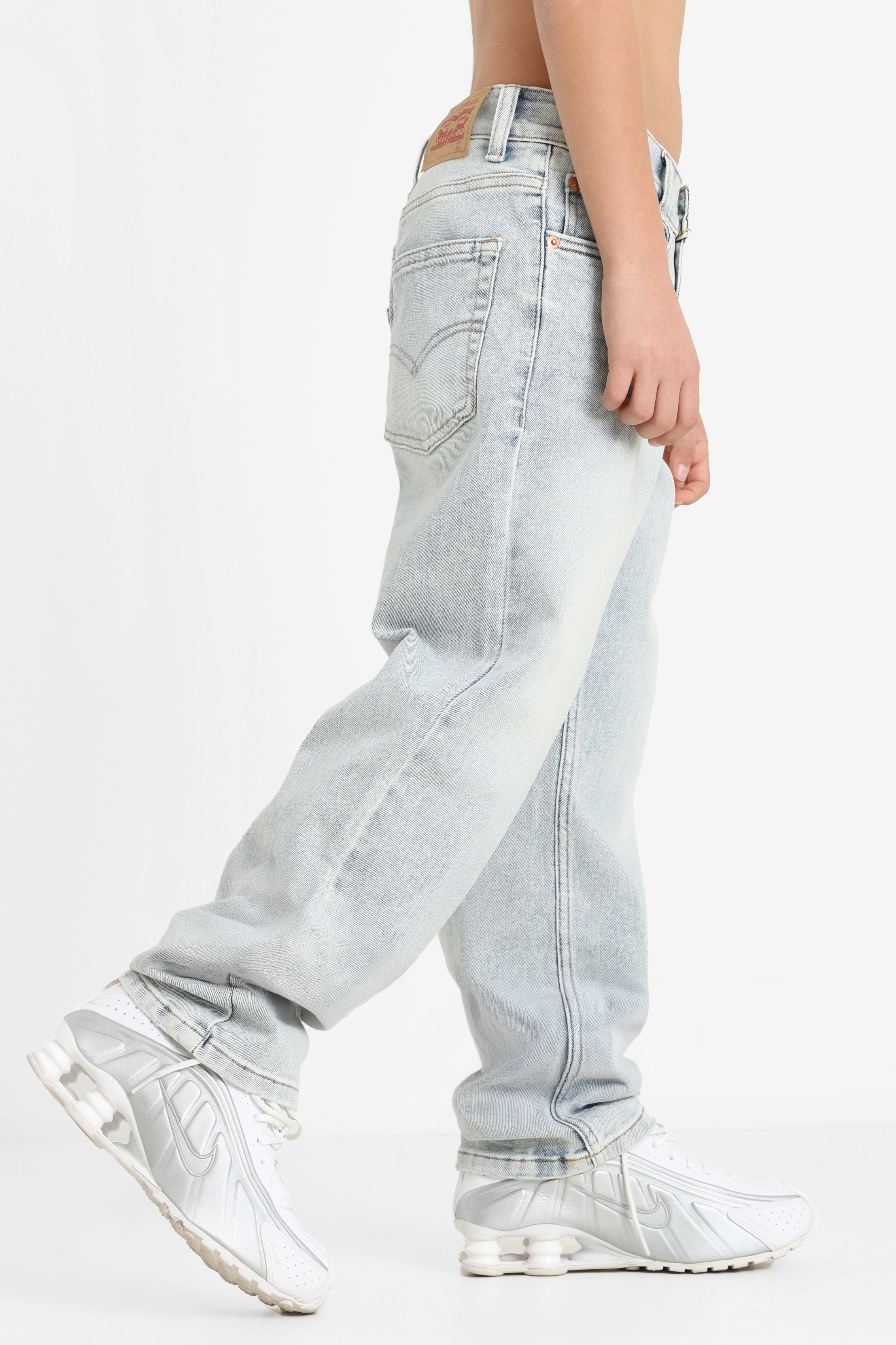 Stay Loose Taper Fit Jeans - Baby Blue Essentials