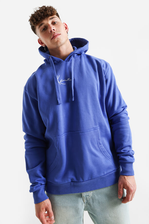 Kapuzensweatshirt - Royal + Weiss