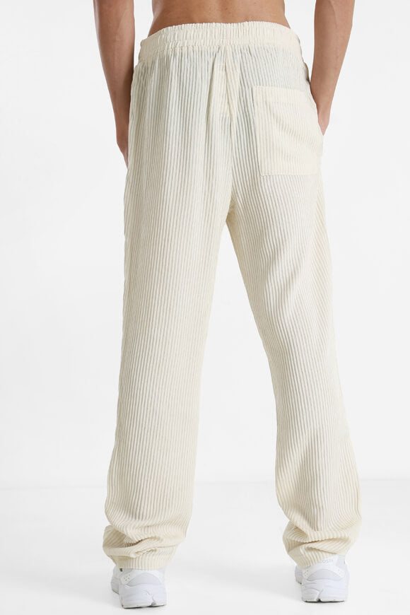 Pantalon en tissu structuré - Beige clair