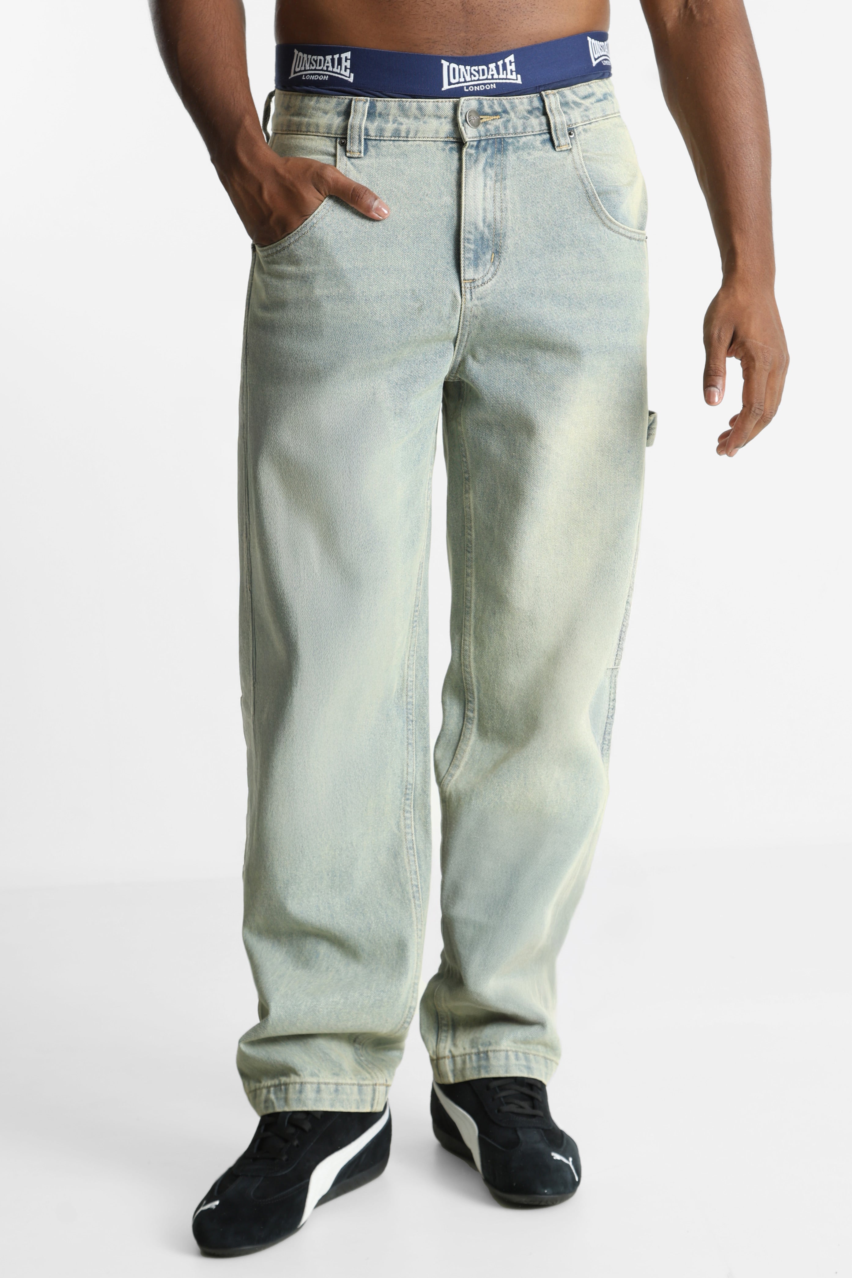 Regular fit jeans - Washed Blue