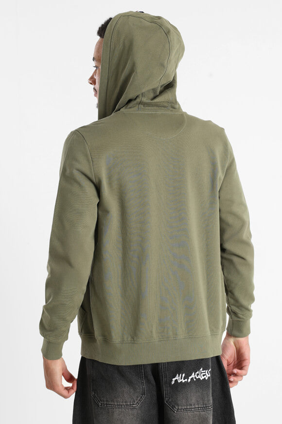 Felpa con cappuccio e zip Luke - Olive