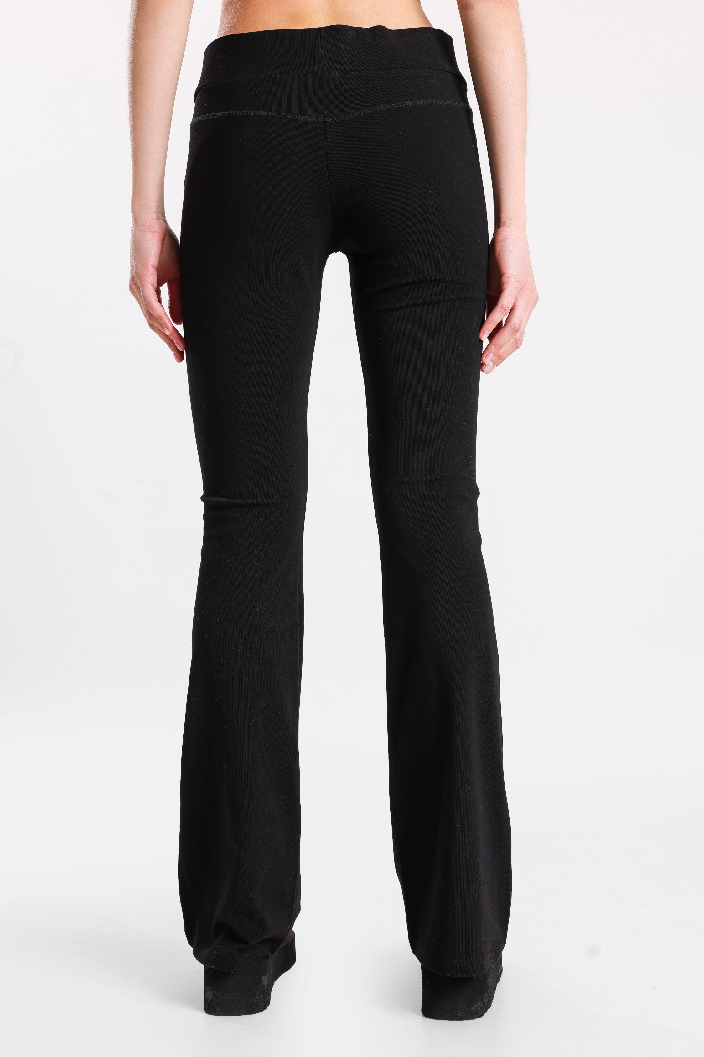 Flare Leggings - Schwarz