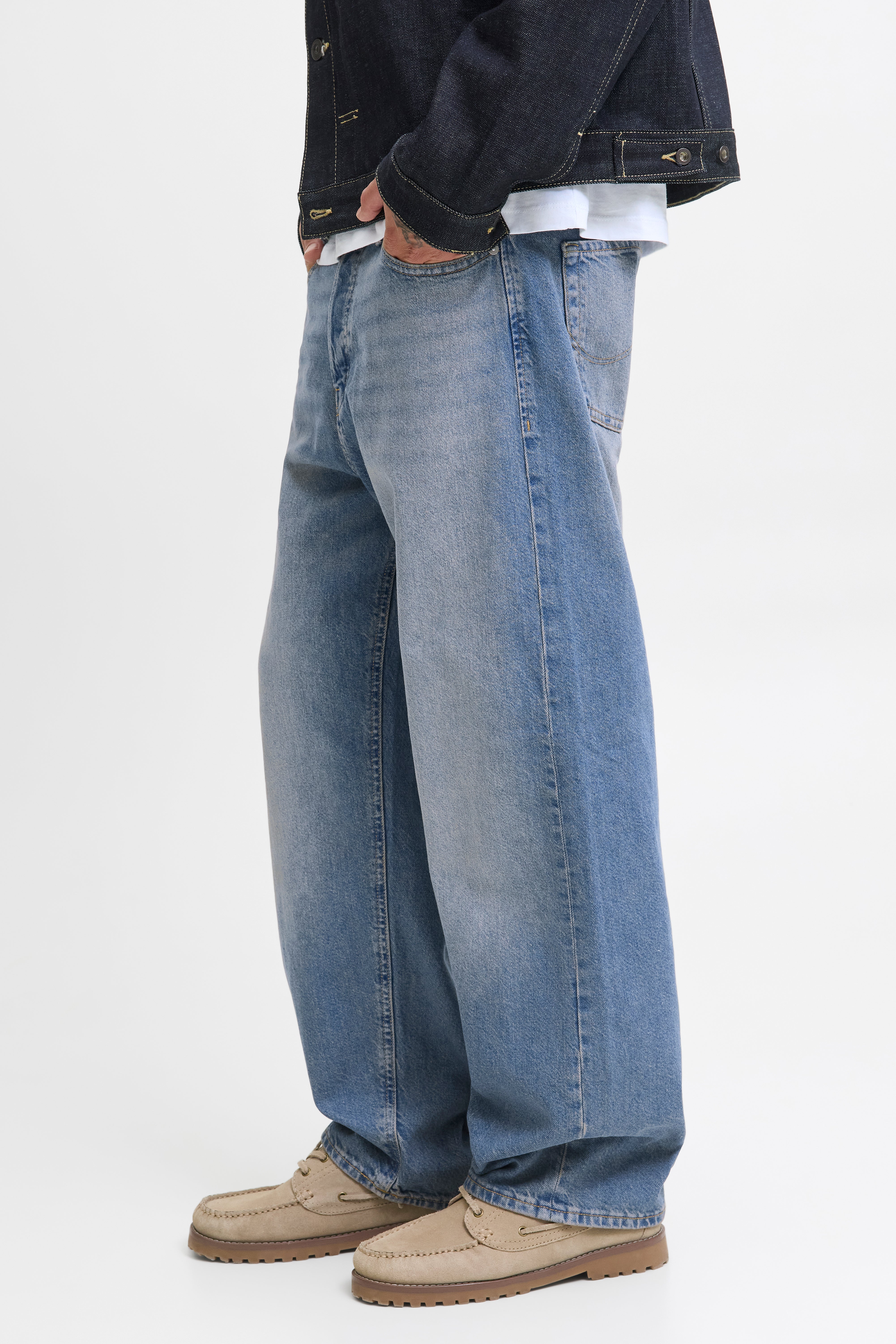 JJIALEX Jeans Baggy Fit L32 - Denim blu