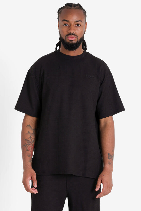 Structured T-shirt - Black
