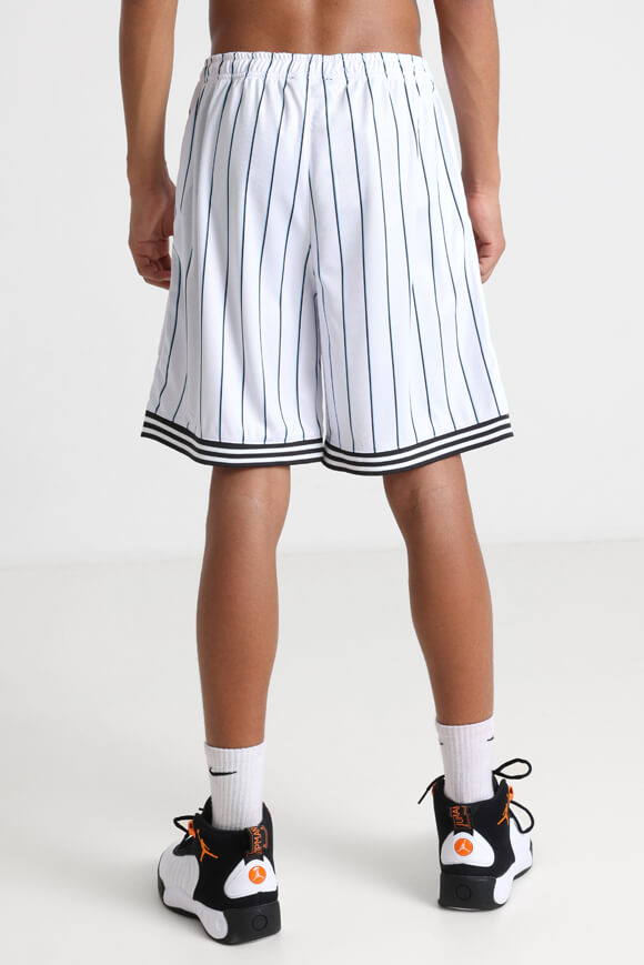 Short en maille - blanc + bleu clair