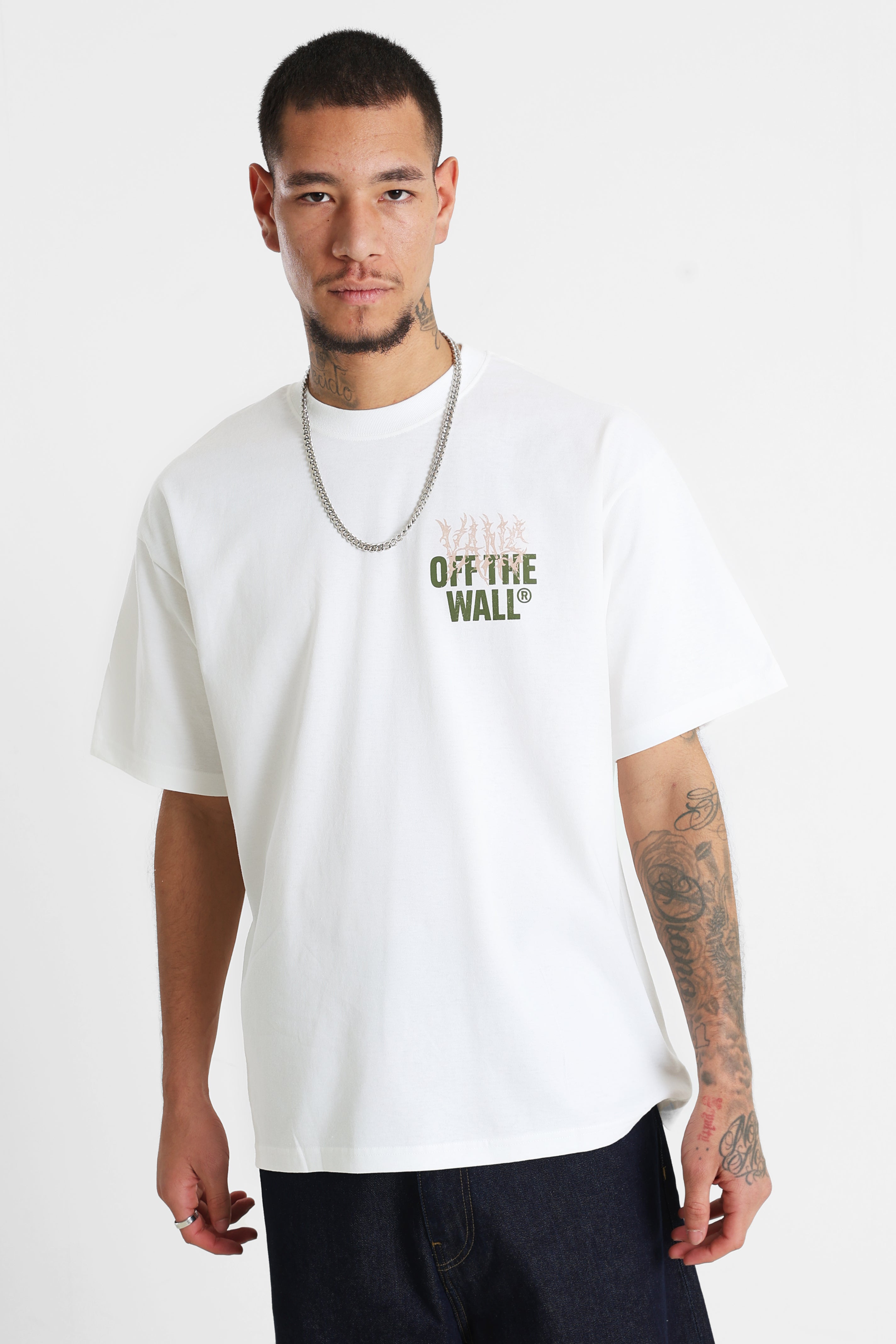 Metal Wall t-shirt ample - White