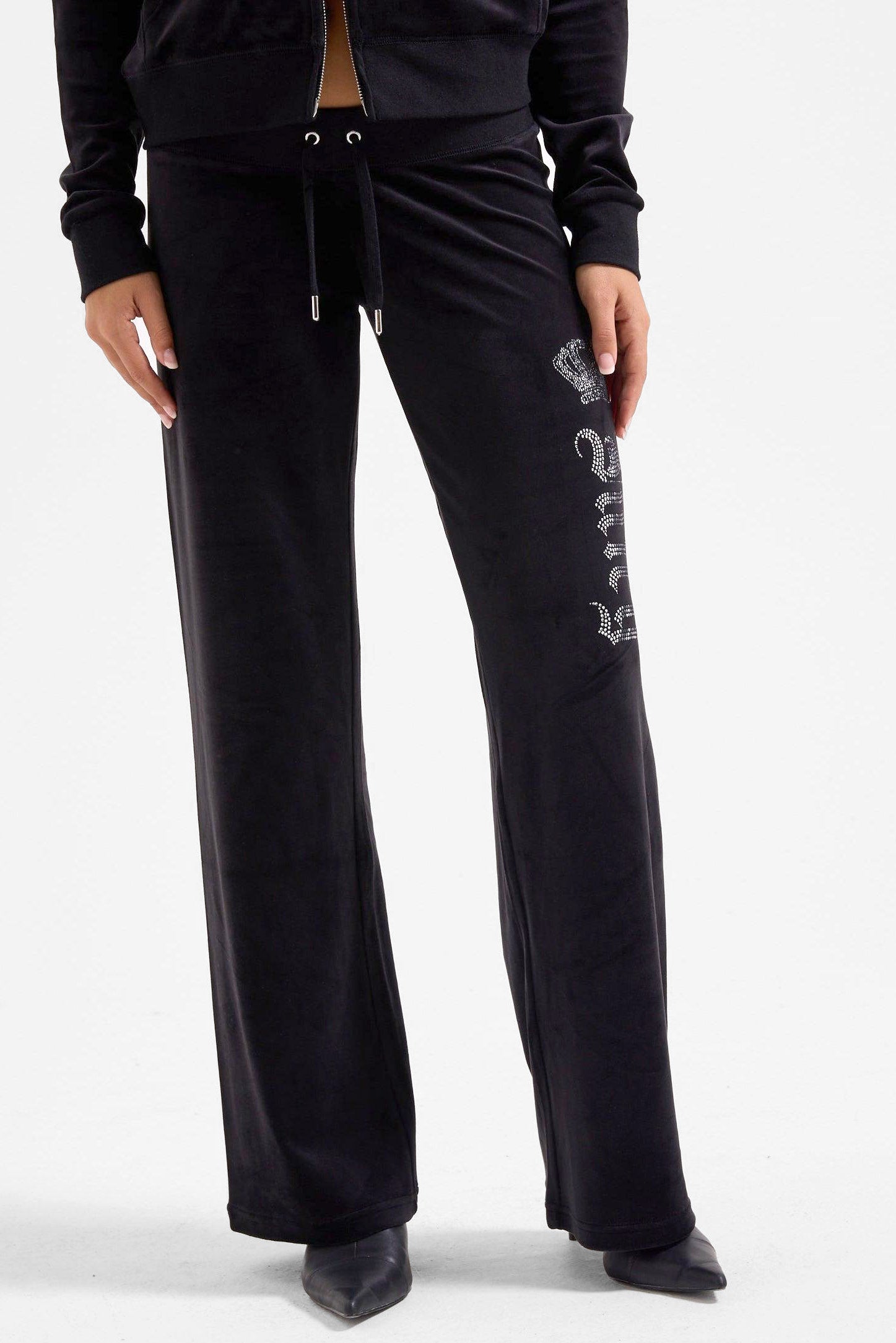 Gothic Samt Hose - Black