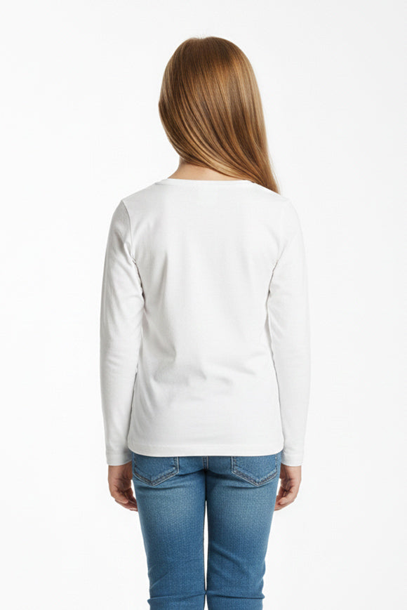 Langarmshirt - Pure White