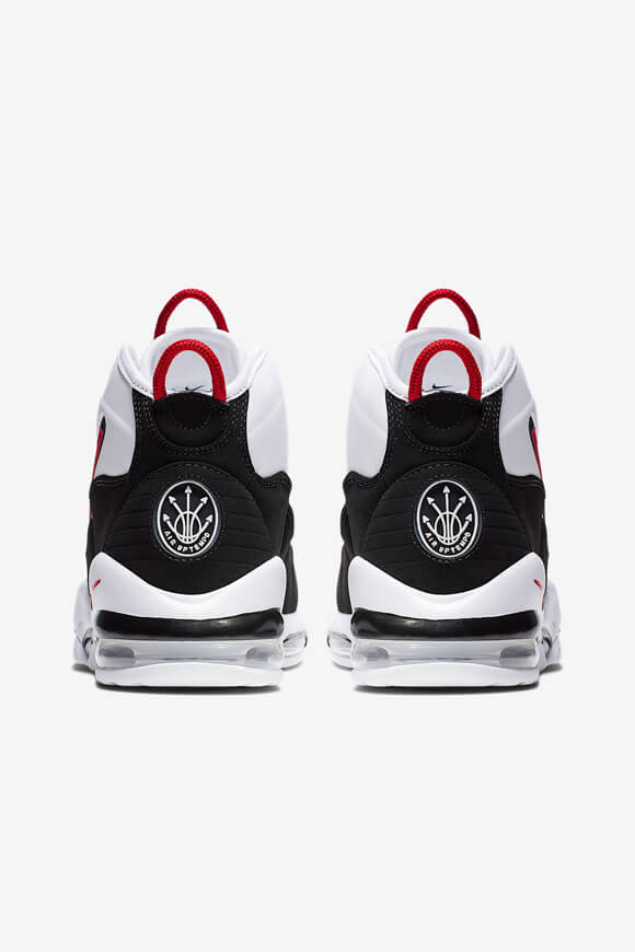 Air Max Uptempo '95 Sneaker - White + Black + University Red