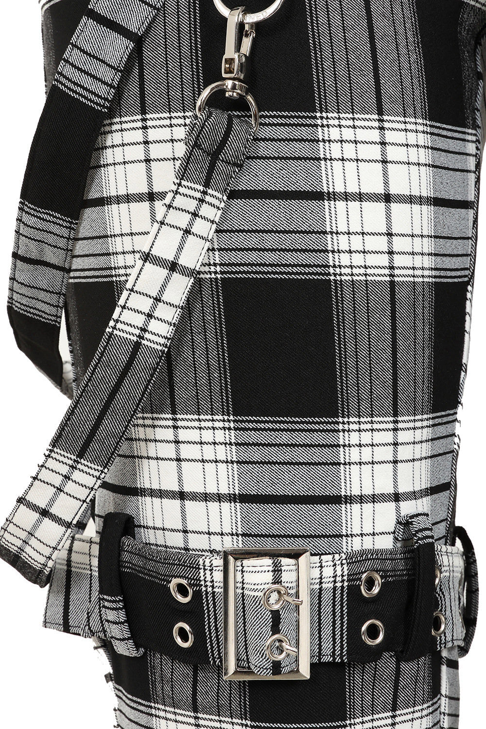 Nocturne Buckle 3/4 Hose - Black + White