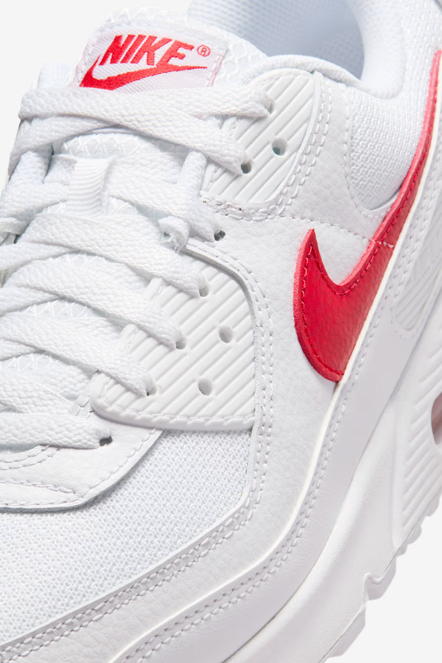 Air Max 90 Sneaker - White + University Red