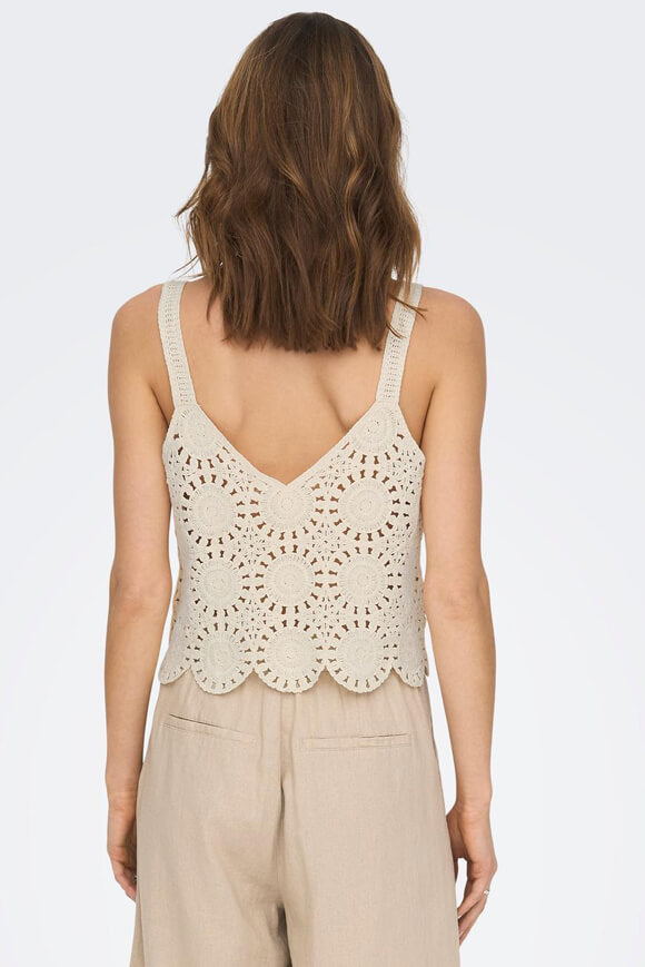 Yvonne crop top au crochet - Birch