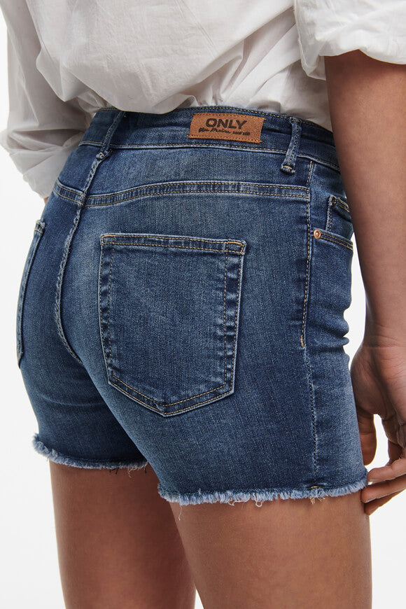 ONLBLUSH denim shorts - dark blue denim