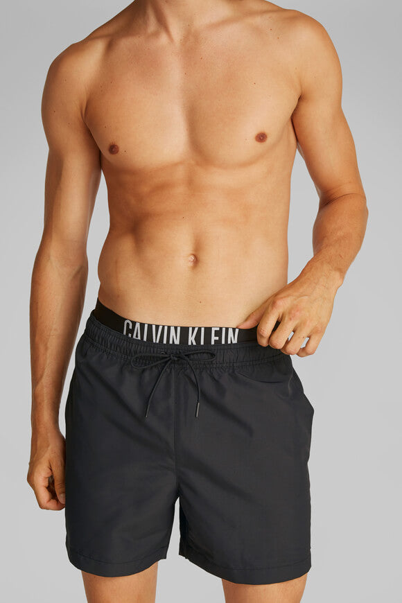 Medium Double short de bain - Black