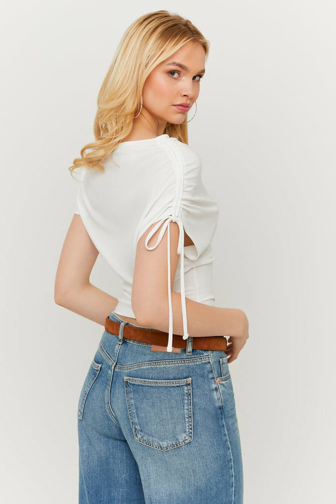 Asymmetric top - Offwhite