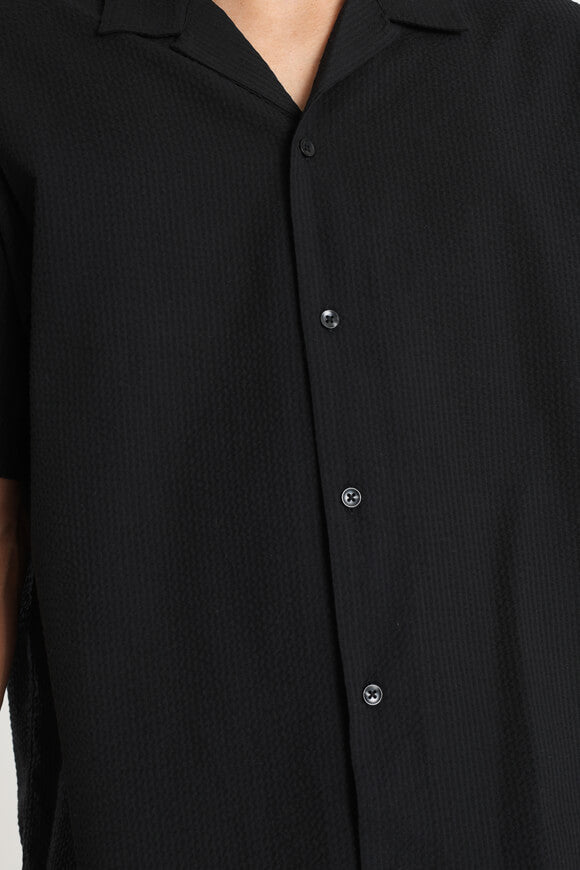 JORLUKE chemise en seersucker - Black