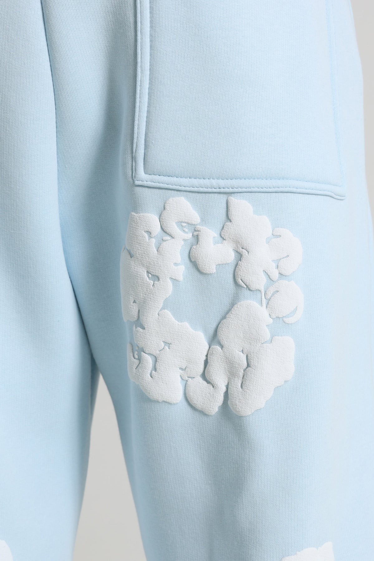 Pantalon en sweat - Light Blue + White